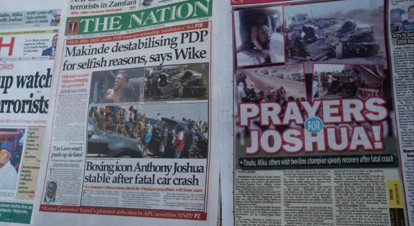 Kiengedték a kórházból Anthony Joshuát, a rendőrség őrizetbe vette a boxoló balesetében érintett sofőrt