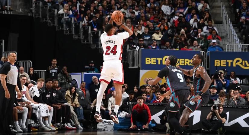 NBA: Detroitban folytatta győzelmi sorozatát a Miami