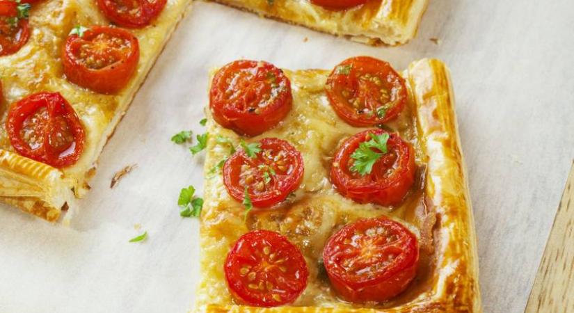 Villámgyors paradicsomos lepény leveles tésztából: könnyű vacsora