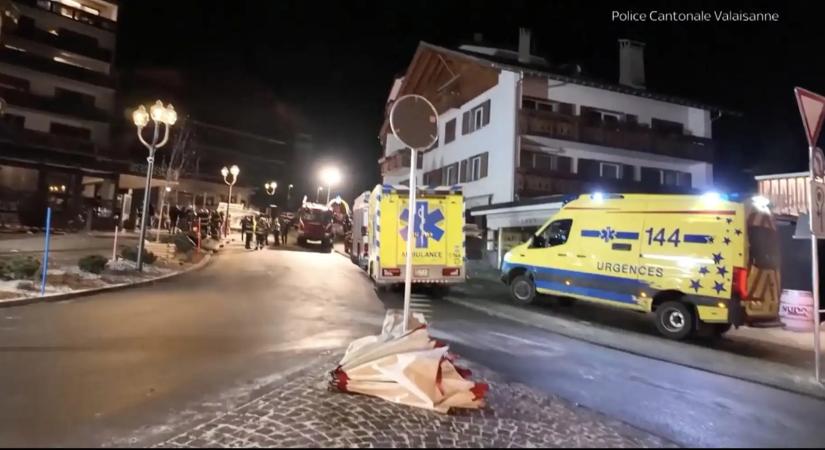 Újévi tragédia Svájcban: halálos tűzvész pusztított egy népszerű bárban