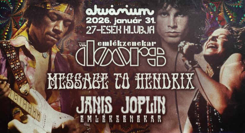 27 évesen megállt idő – emlékest az Akváriumban: Doors, Jimi Hendrix, Janis Joplin