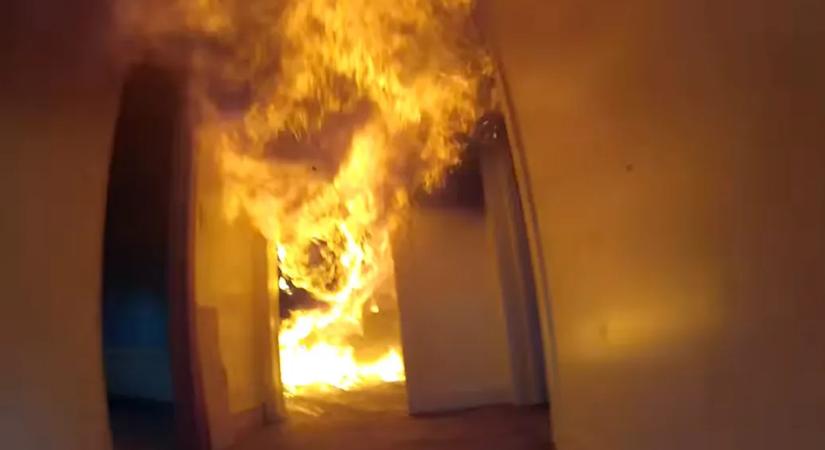 Flashover vagy tűzátcsapás, amikor rövid idő alatt minden lángba borul, ez történhetett a svájci síparadicsomban