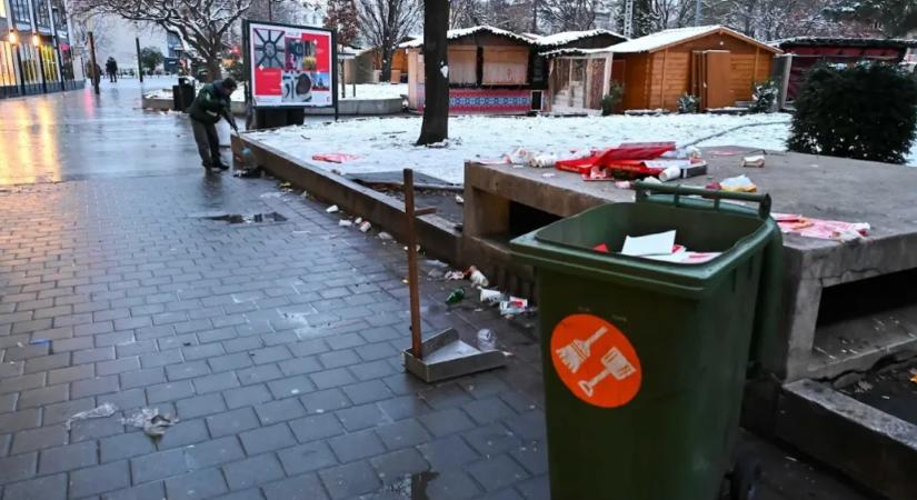 Jóval kevesebb volt a szilveszteri tűzijátékszemét az FKF szerint