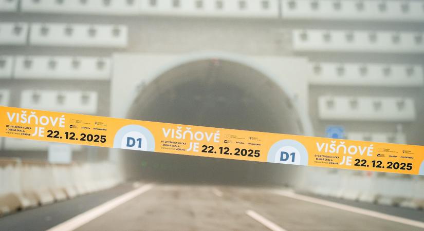 Tömegbaleset az újonnan átadott Višňové-i alagútban: leállították a forgalmat