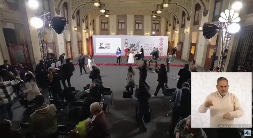 Földrengés szakította félbe a mexikói elnök sajtótájékoztatóját – videó