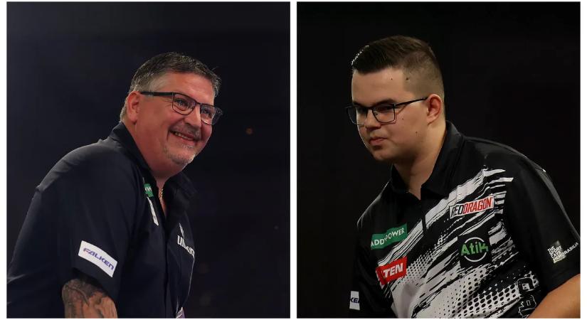 Gian van Veen–Gary Anderson a darts-vb elődöntőjében