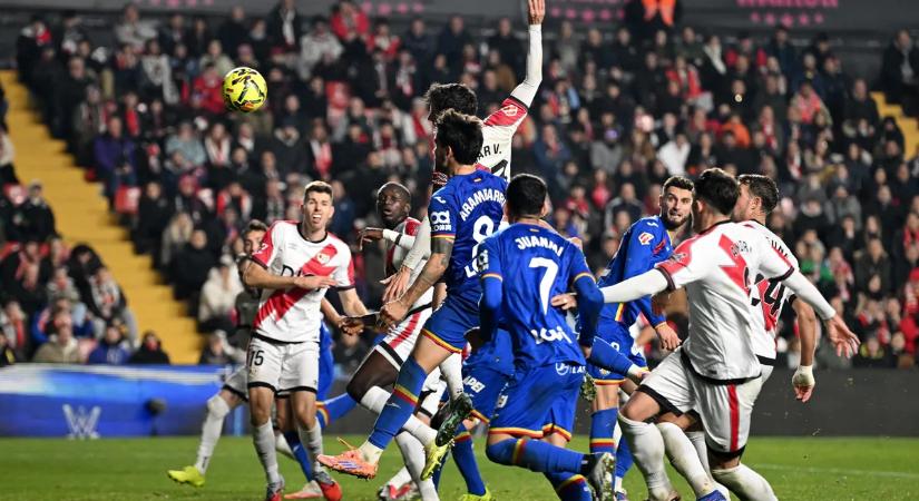 La Liga: egymás ellen folyatódott a Rayo Vallecano és a Getafe nyeretlen sorozata