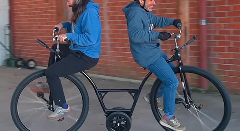 Visszatért a velocipéd, méghozzá a legkevésbé praktikus formában - mégis működik