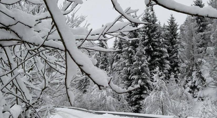 Hétfő estig kitart a kemény időjárás: havazás, ónos eső és hóvihar várható Erdélyben és a hegyekben