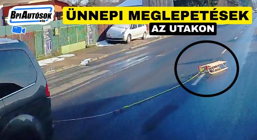 Szánkó, petárda, ütközés – ünnepi időszak az utakon