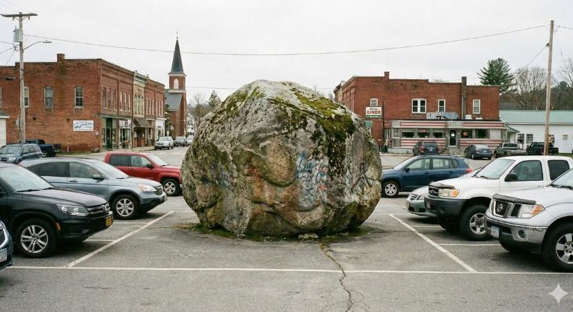 Méretes kövekkel foglalt parkolóhelyet magának, ez lehet a vége