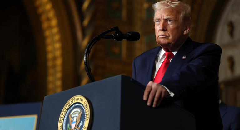 Donald Trump rendkívüli sajtótájékoztatója: Olyan akció volt, amit a második világháború óta nem láthattunk