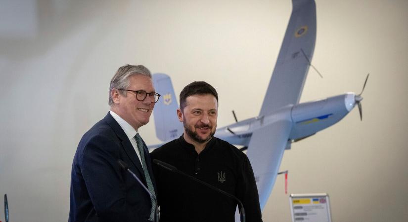 Az Ukrajnába telepítendő nemzetközi alakulatról egyeztetett a brit kormányfő és az ukrán elnök