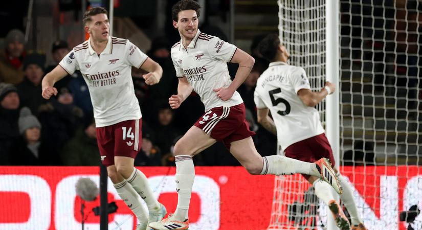 Declan Rice duplázott, az Arsenal pedig növelte előnyét az élen