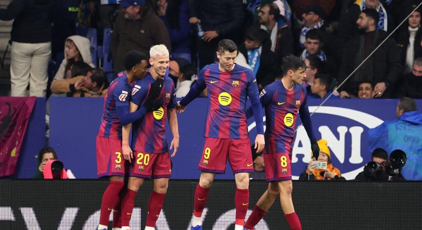 A katalán rangadót behúzva növelte előnyét a Barcelona