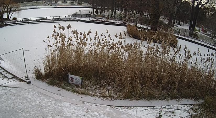 Esett egy kis hó Debrecenben, de nem sokáig marad velünk