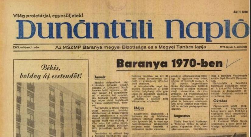 Helyi újság született a Dunántúli Napló hasábjain – 56 éve indult a Mohácsi Napló!