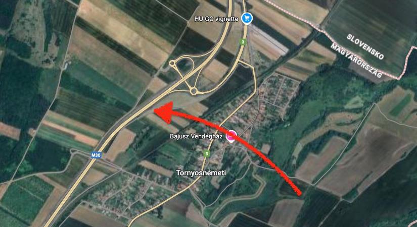 Szalagkorlátnak ütközött Tornyosnémetinél