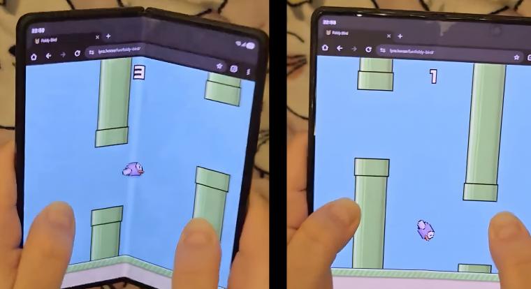 A Flappy Bird csodálatos újragondolásával mókásan teheted tönkre a méregdrága hajtogathatós telefonodat