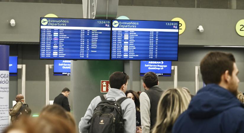 Országszerte megbénult a légiközlekedés Görögországban