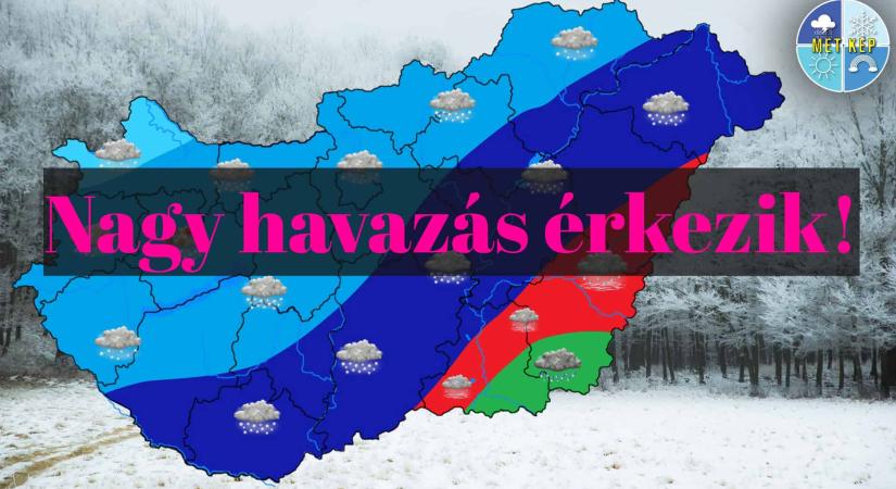 Mutatjuk hol havazhat hétfőn!