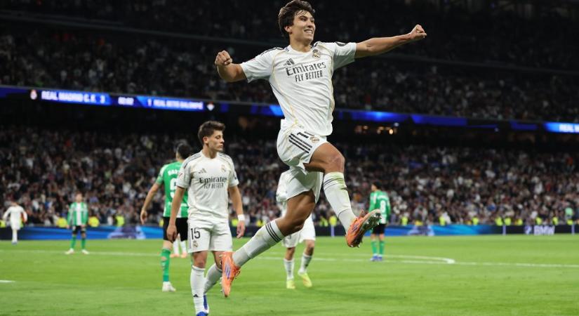 Gonzalo García meglőtte első bajnoki gólját a Real Madridban, végül négyig meg sem állt