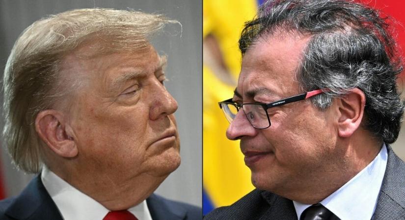 Trump beteg embernek nevezte a kolumbiai elnököt, majd egy venezuelaihoz hasonló művelettel fenyegetőzött