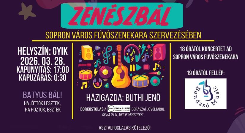 Zenészbál 2026 Sopron