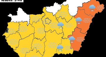 Szinte az egész országra kiadták a sárga riasztást: indul a kiadós havazás (idokep.hu)