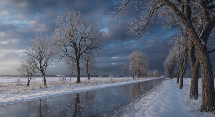 Veszélyes időjárási jelenség közeleg: vastag jégpáncél boríthatja be az ország egy részét