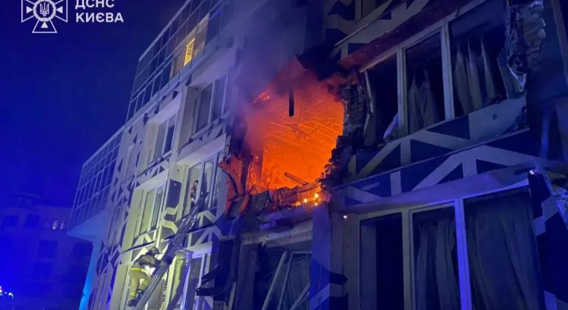 Kijevi kórházat ért orosz dróntámadás, 2026-ban ez volt az első halálos légicsapás az ukrán főváros ellen