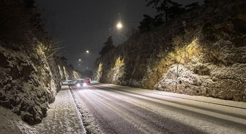 Percre pontosan látszik: ekkor éri el a havazás Veszprémet ( videó)