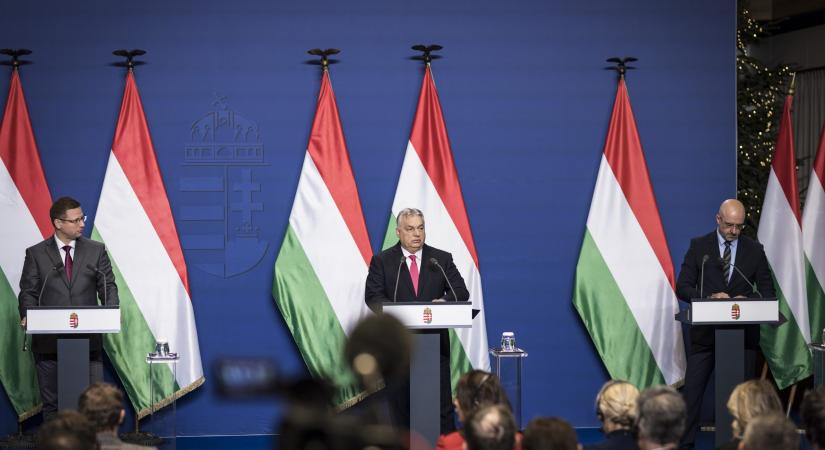 Orbán Viktor háborúról, Brüsszelről, migránsokról beszélt évindító sajtótájékoztatóján