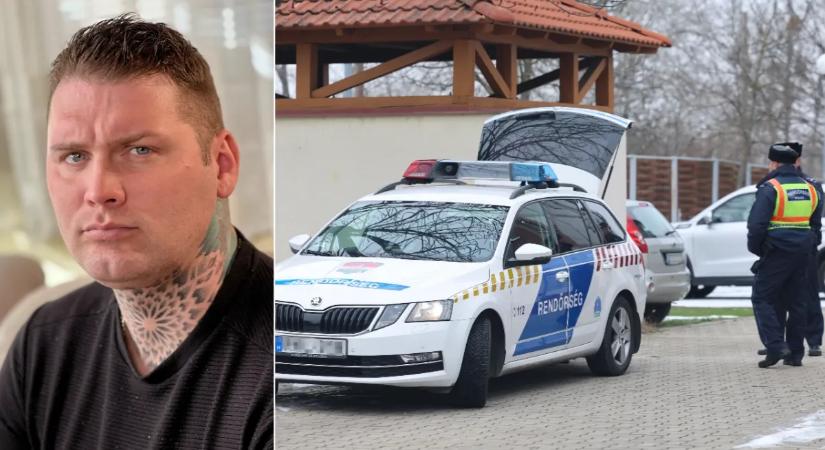 Ebben a házban találták holtan Dudás Mikit, helyszínelnek a rendőrök