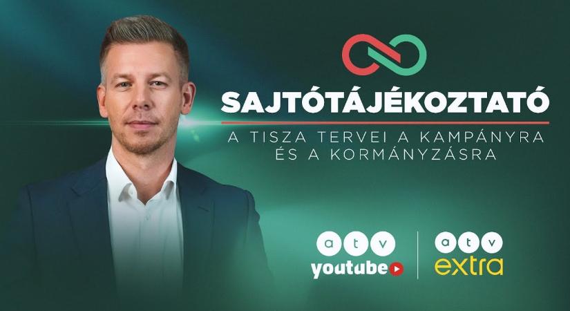 Magyar Péter bemutatja a Tisza terveit – nézze itt élőben