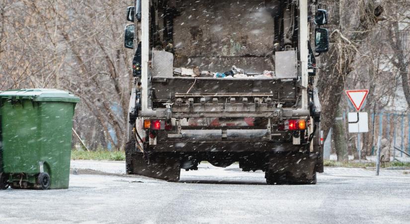Az időjárás miatt több településen elmaradt a hulladékelszállítás