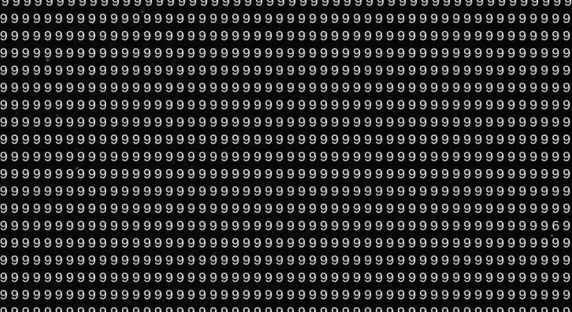 Optikai illúzió: kivételesen jó a látása, ha megtalálja a hibás számot a képen