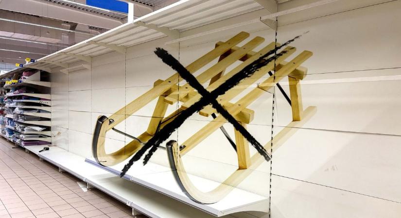 Rémhír vagy valóság: valóban elfogytak a szánkók Veszprémben?