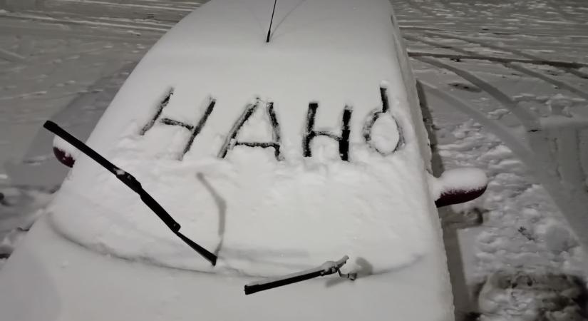 Hó, fagy és hófúvás: kemény éjszaka vár Veszprém vármegyére (videó)