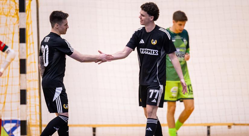 Remek második félidővel nyertek a fővárosban a DEAC férfi futsalosai