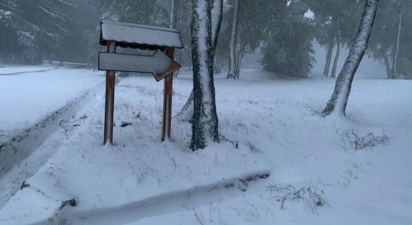 Majdnem minden megyében elsőfokú veszélyjelzést adtak ki a havazás miatt