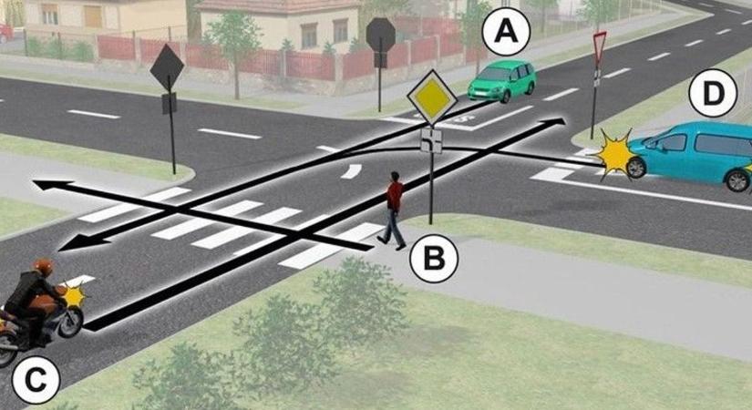 KRESZ-teszt profiknak: sokan elhasalnak ezen a feladványon - neked menni fog?