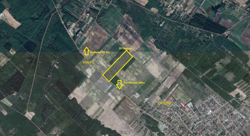 A hét hirdetése: 20 hektár ipari terület Örkényben