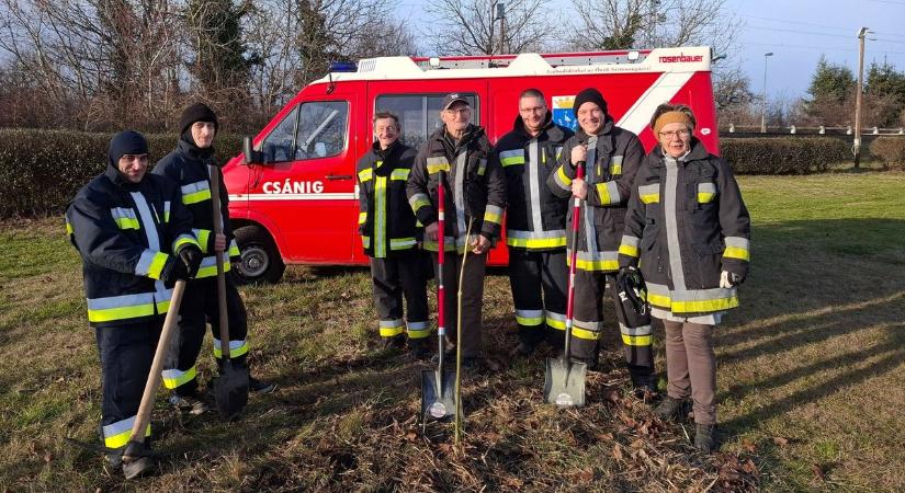 Faültetéssel erősítik az összetartozást a tűzoltók