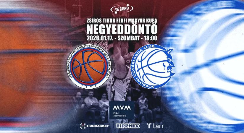 Magyar Kupa Negyeddöntő: Atomerőmű SE – Sopron KC, 2026.01.17., Paks