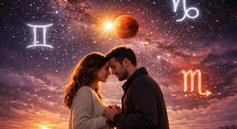 Szerelmi horoszkóp (január 6–11.): Sorsfordító vallomást hoz az Ikreknek, a Baknak és a Skorpiónak a Vénusz-Mars együttállás