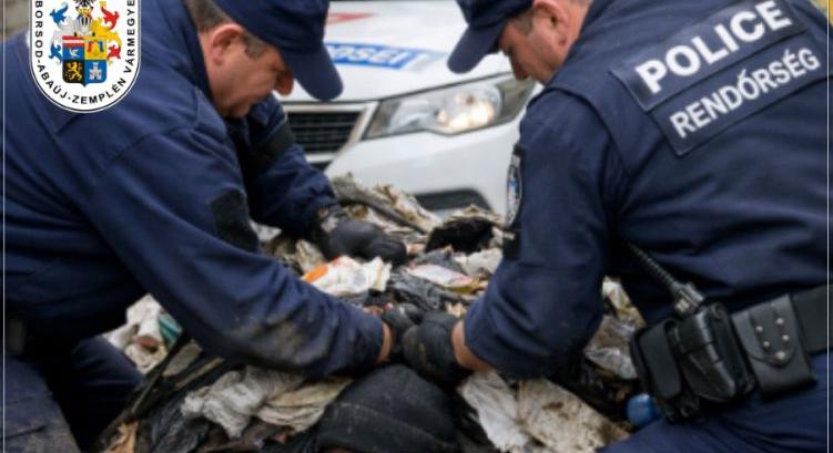 Szemétkupac alatt rejtőzött az ongai betörő