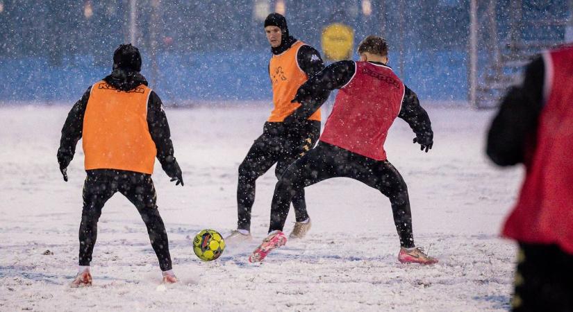 A hóhelyzet sem lehet akadály a KTE-nél – fotók