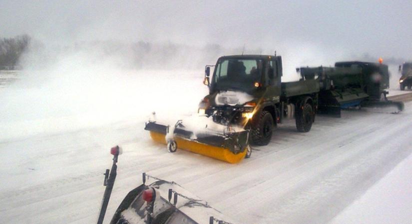 A Magyar Honvédség is felkészült a téli időjárás kezelésére