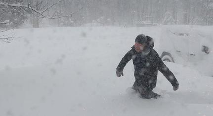 Havazás és hófúvás várható a koradélutáni órákban